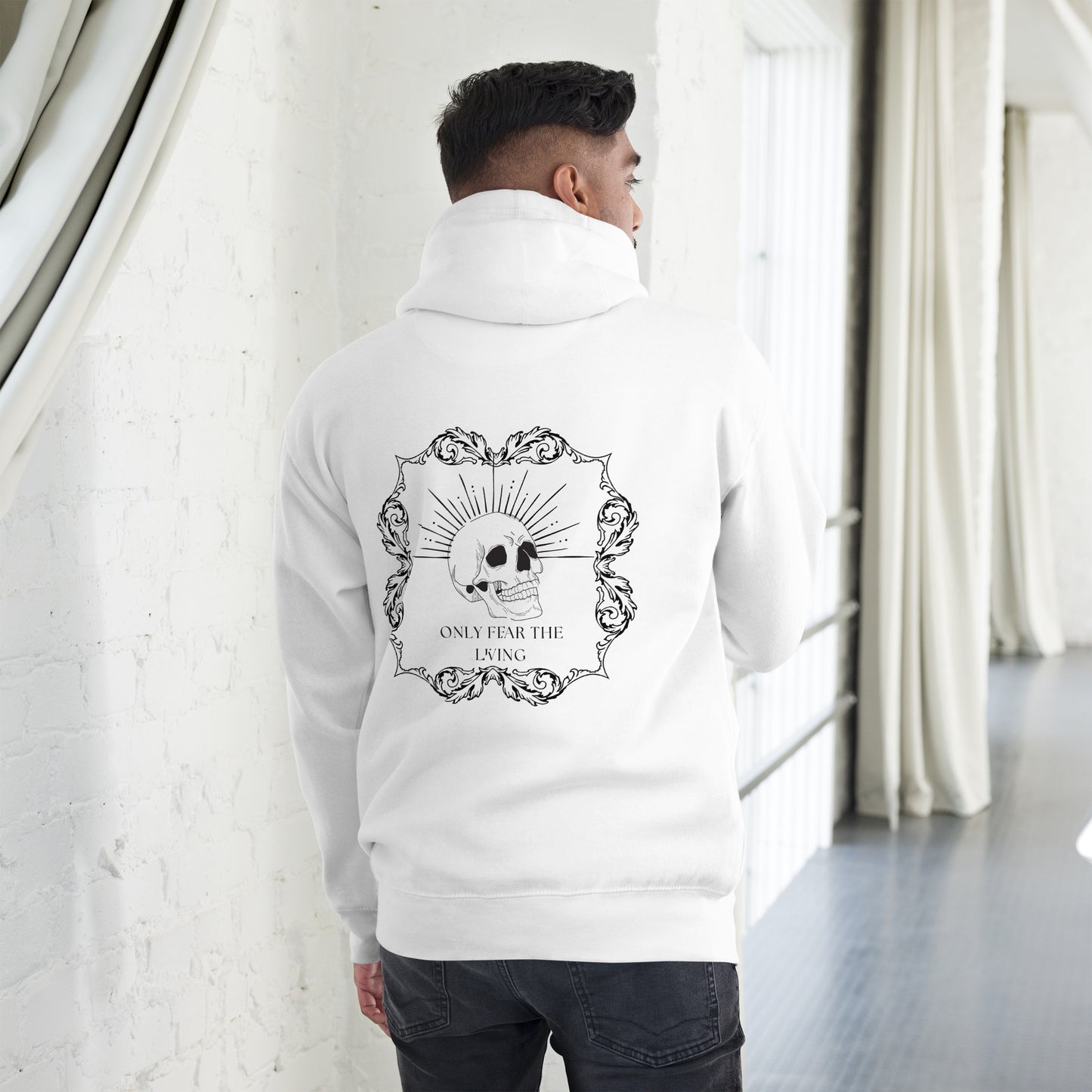 Only fear the living (skull) Unisex Hoodie