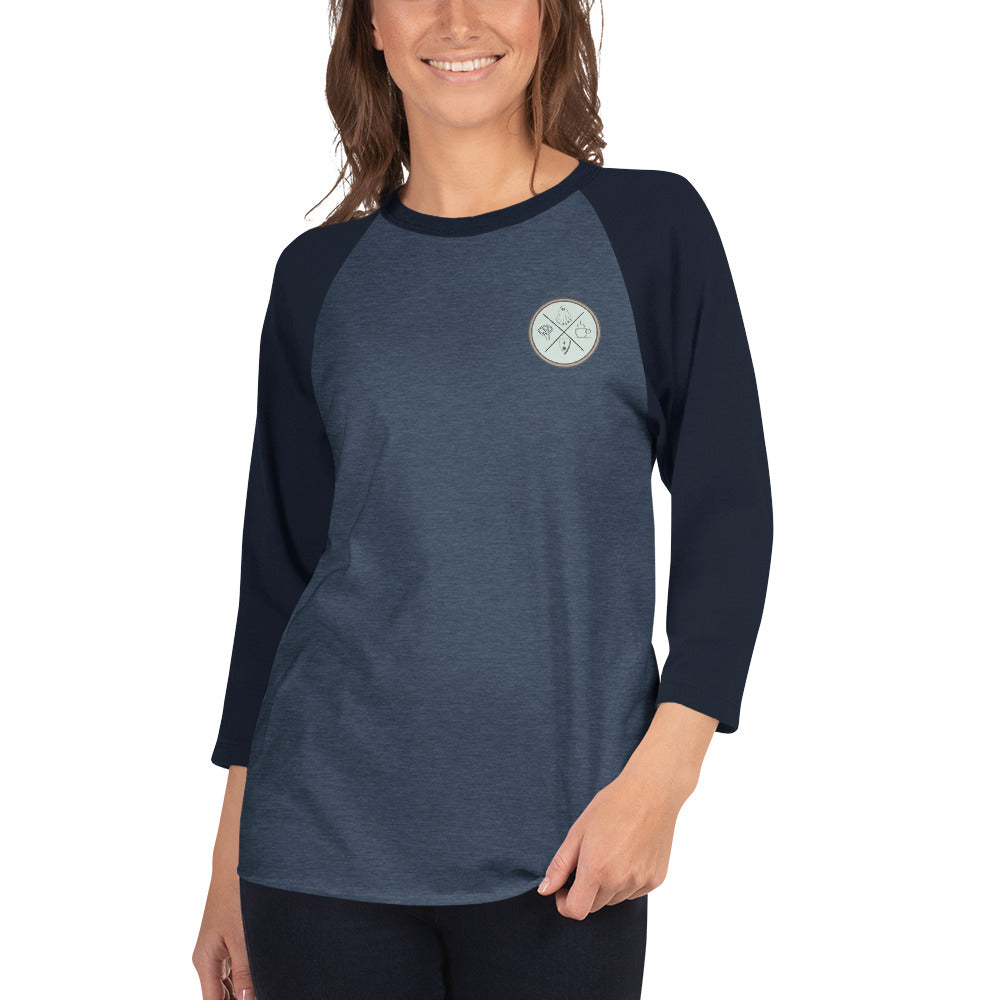 Keyes to my heart 3/4 sleeve raglan shirt